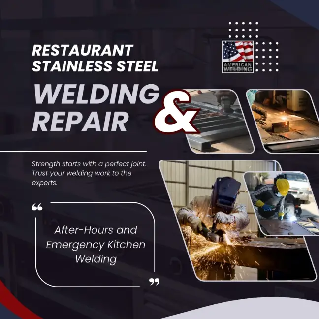 Restaurant stainless steel welding and repair service in Chicago and the suburbs by American Welding