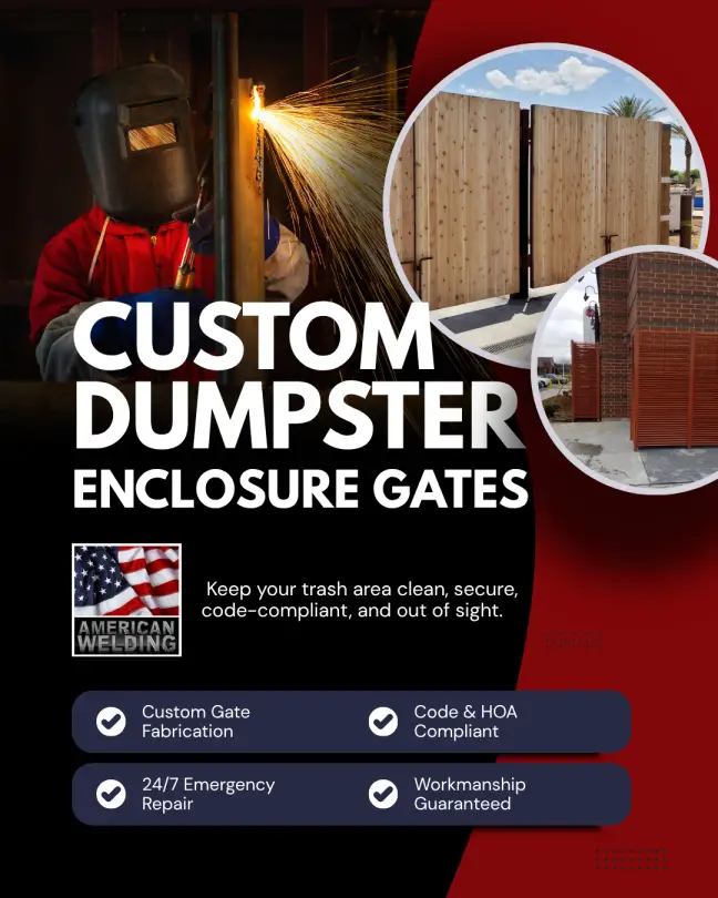 Custom Dumpster Enclosure Gates in Chicago and the Suburbs