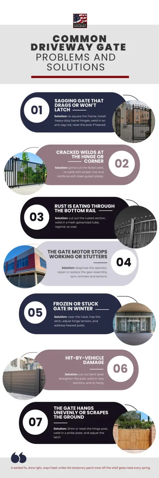 Common Driveway Gate Problems and Solutions